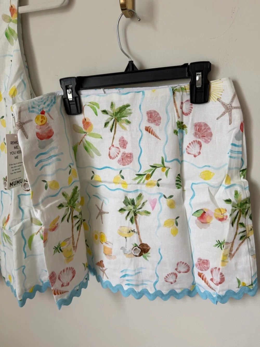 Show Me Your Mumu white Tropical print vest top and skirt Two Piece Set